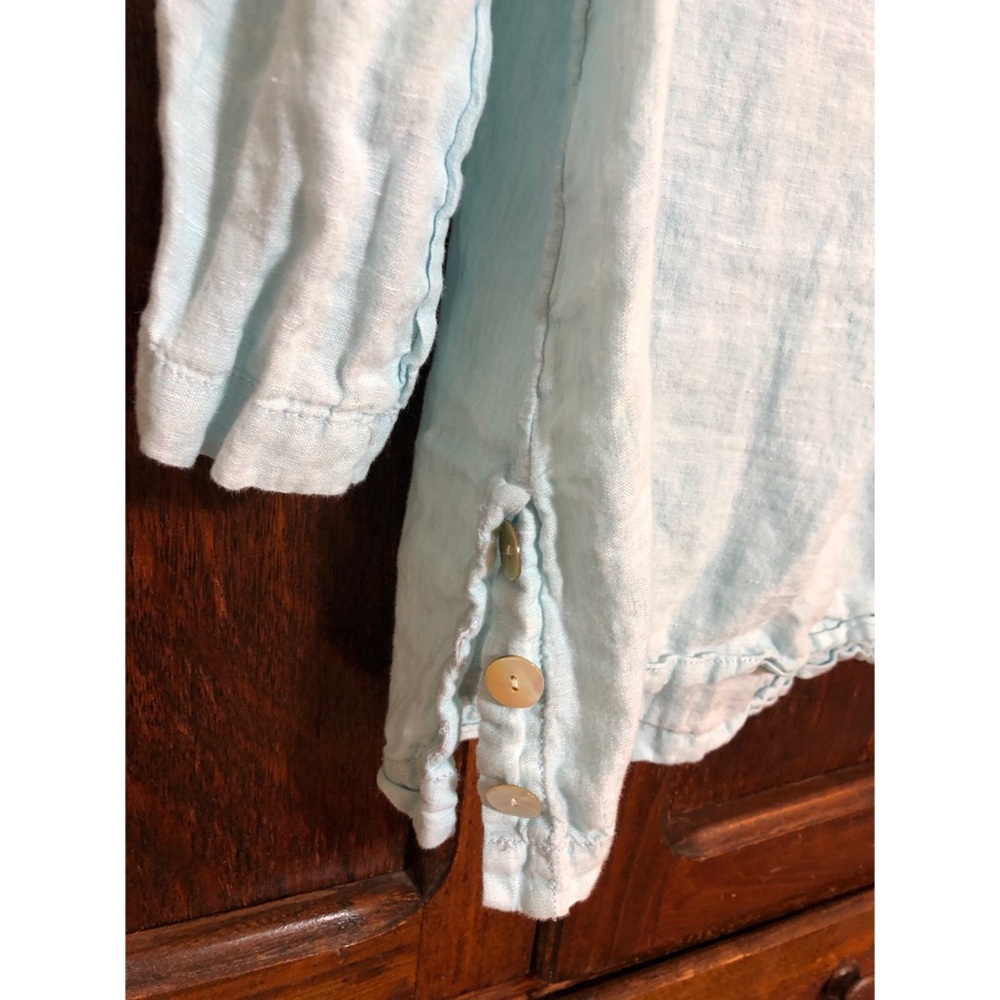 Linen pull over blouse - Picture 3 of 4
